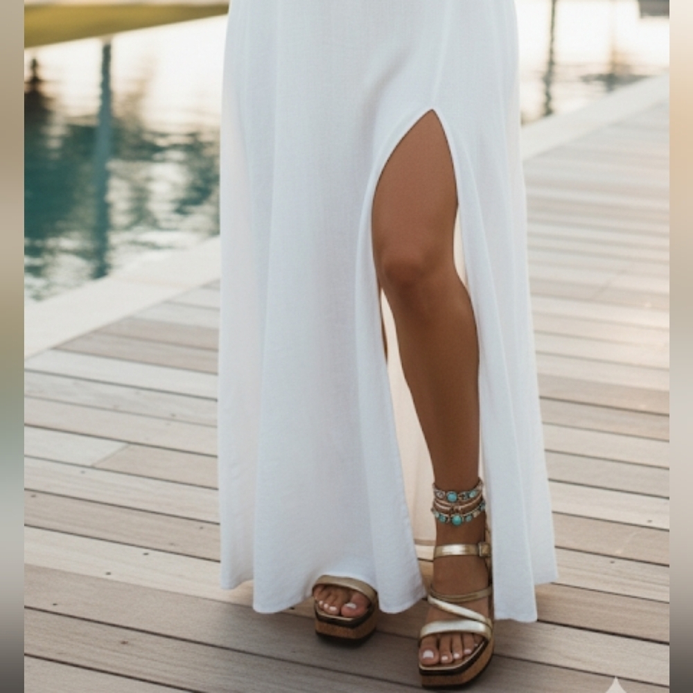 VIC Matie gold platform sandals size 11